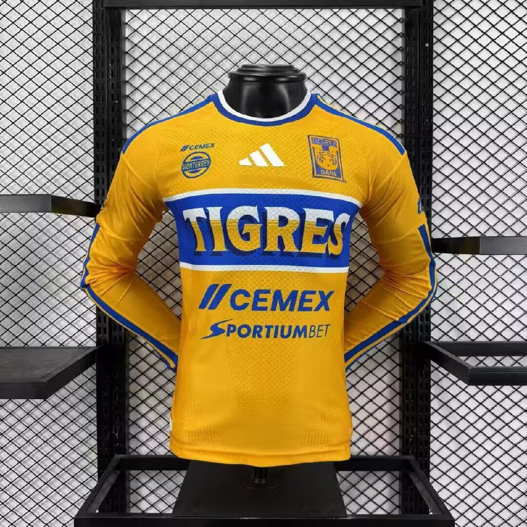AAA Quality Tigres UANL 26/27 Home Long Soccer Jersey(Player)